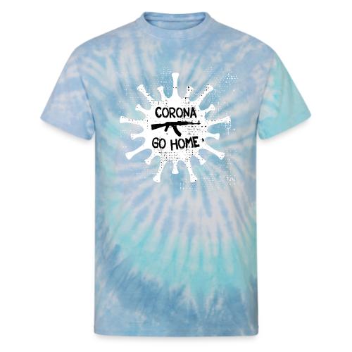 CORONA GO HOME / VIRUS - Unisex Tie Dye T-Shirt