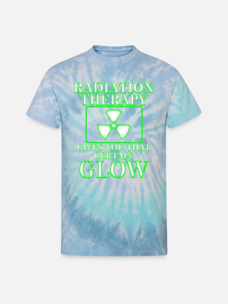Radiation Therapy - Unisex Tie Dye T-Shirt - blue lagoon