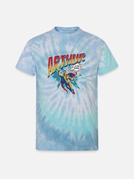 Superhero Arthur - Unisex Tie Dye T-Shirt - blue lagoon