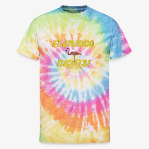 Flamingo Nights - Unisex Tie Dye T-Shirt