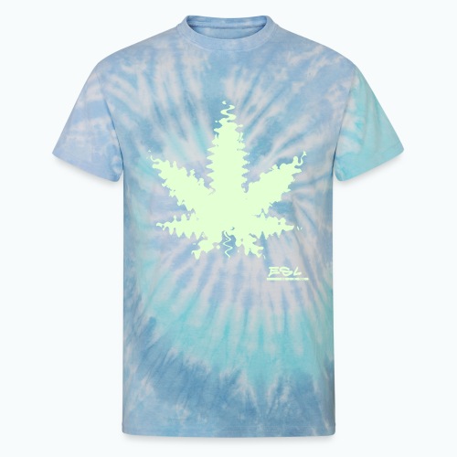leaf inkblot - Unisex Tie Dye T-Shirt