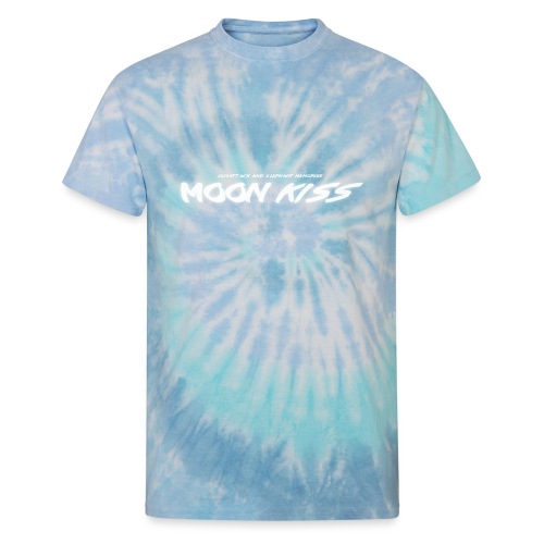 MOON KISS (Font) - Unisex Tie Dye T-Shirt