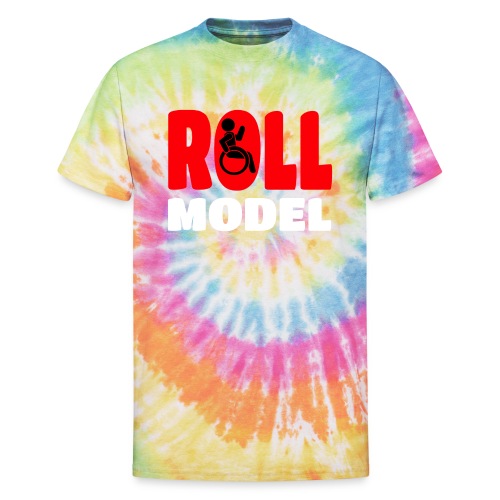 This wheelchair user is also a roll model - Unisex Tie Dye T-Shirt