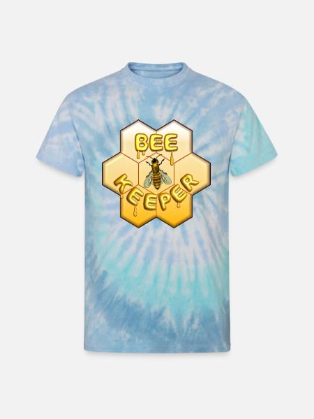 Bee Keeper - Unisex Tie Dye T-Shirt - blue lagoon