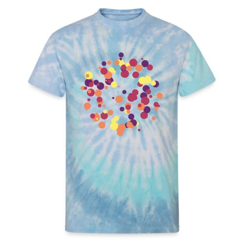 patrón de círculos abstractos - Unisex Tie Dye T-Shirt