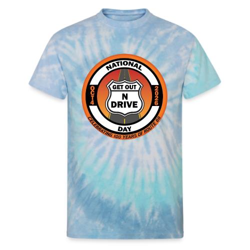 2026 Drive Day - Celebrating 100 Yrs Of Rt 66 - Unisex Tie Dye T-Shirt