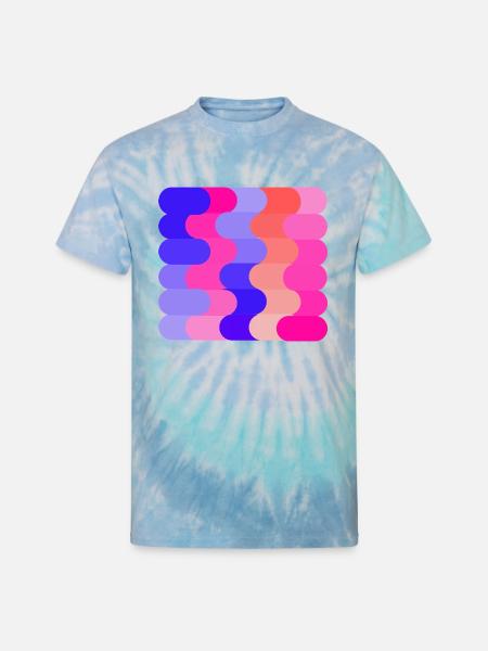 FLOW (Hue & Tint) - Unisex Tie Dye T-Shirt - blue lagoon