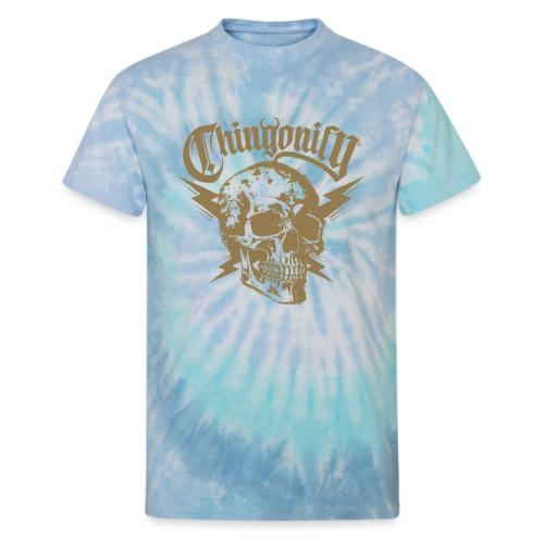 CHINGONIFY CALAVERA ORO - Unisex Tie Dye T-Shirt