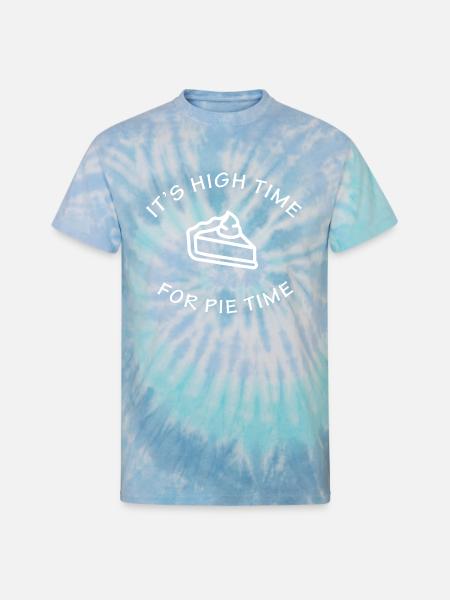 Pumpkin Pie - Unisex Tie Dye T-Shirt - blue lagoon