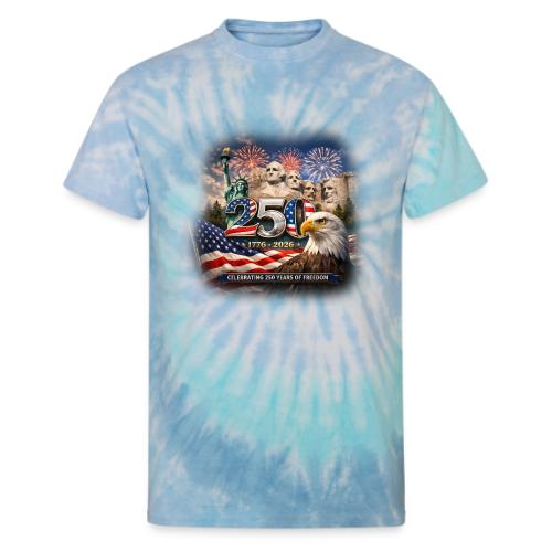 1776-2026 | Celebrating 250 Years of Freedom - Unisex Tie Dye T-Shirt