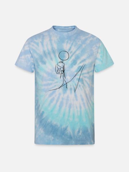 travel traveler travel - Unisex Tie Dye T-Shirt - blue lagoon