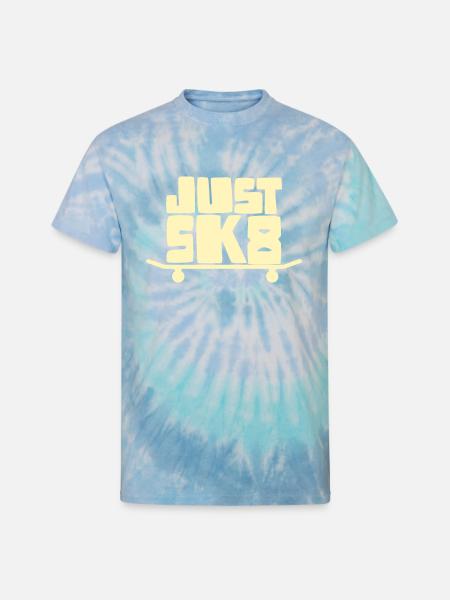 Just Skate - Unisex Tie Dye T-Shirt - blue lagoon