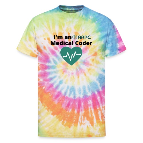 I'm an AAPC Medical Coder - Unisex Tie Dye T-Shirt