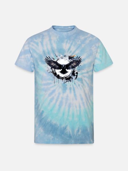 Raven - Unisex Tie Dye T-Shirt - blue lagoon