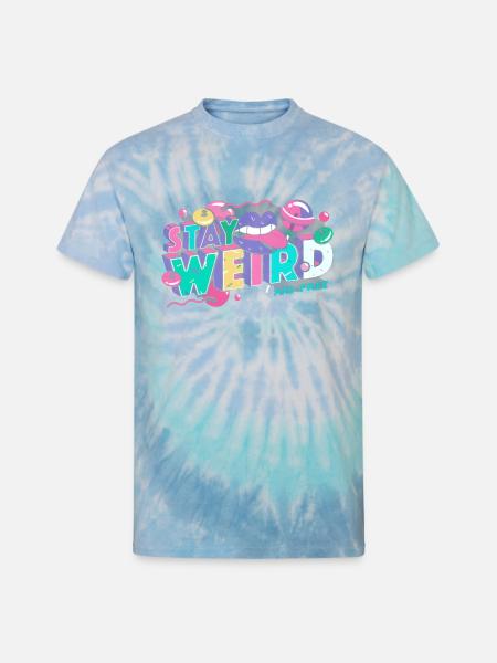 Stay Weird - Unisex Tie Dye T-Shirt - blue lagoon