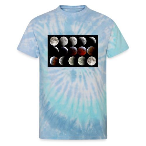 Lunar Eclipse Progression - Unisex Tie Dye T-Shirt