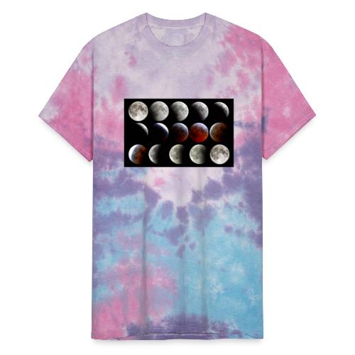 Lunar Eclipse Progression - Unisex Tie Dye T-Shirt