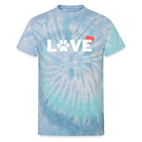 Paw Love - Unisex Tie Dye T-Shirt