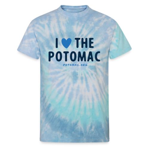 I heart the Potomac - Unisex Tie Dye T-Shirt