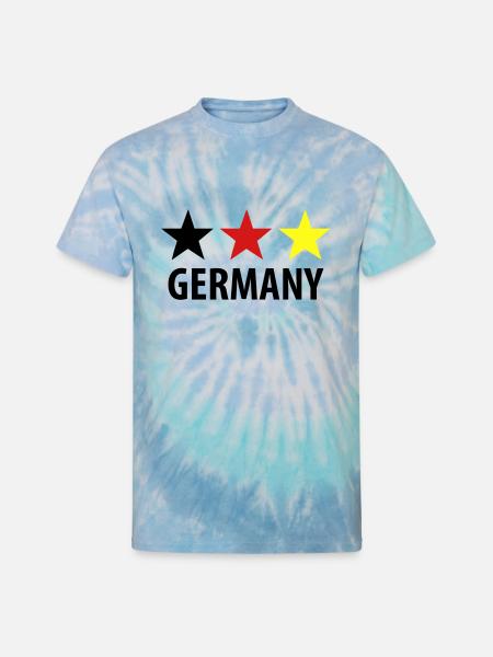germany - Unisex Tie Dye T-Shirt - blue lagoon