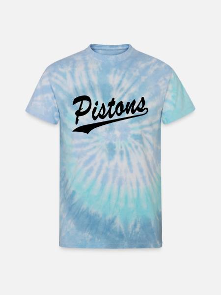 Pistons - Unisex Tie Dye T-Shirt - blue lagoon