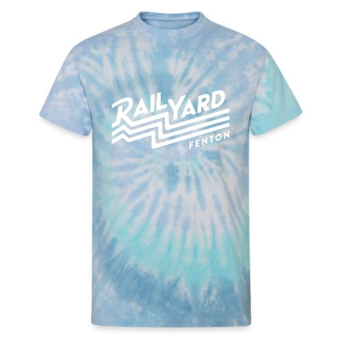 White Railyard Logo - Unisex Tie Dye T-Shirt
