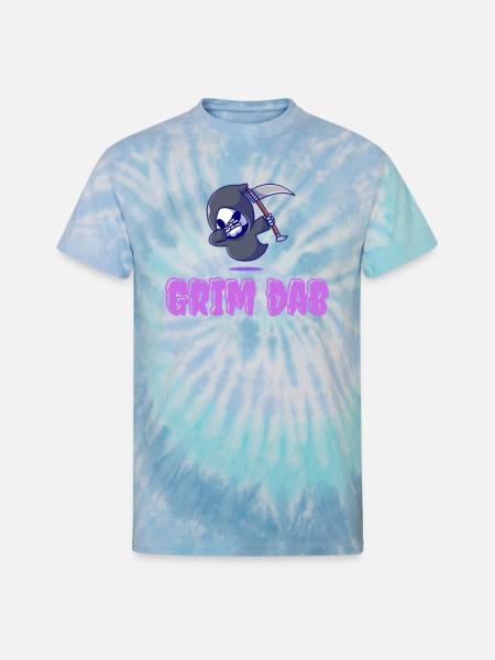 Grim Dab - Unisex Tie Dye T-Shirt - blue lagoon
