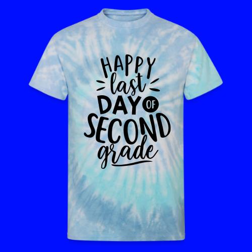 Happy Last Day of Second Grade Teacher T-Shirt - Unisex Tie Dye T-Shirt