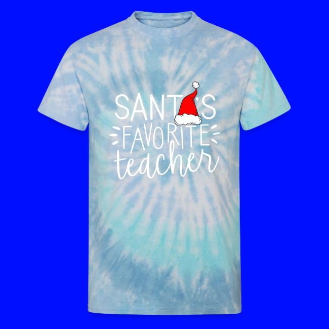 Santa's Favorite Teacher Christmas Teacher T-Shirt