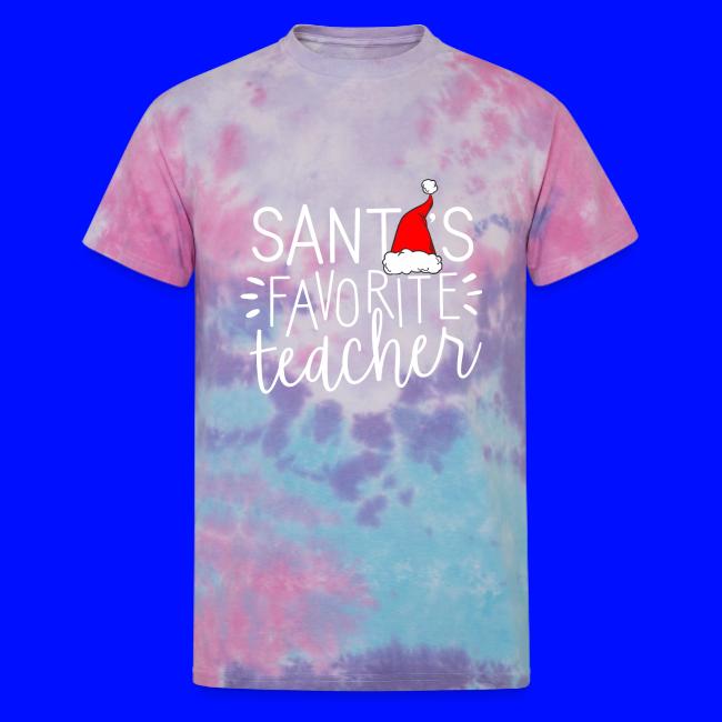 Santa's Favorite Teacher Christmas Teacher T-Shirt