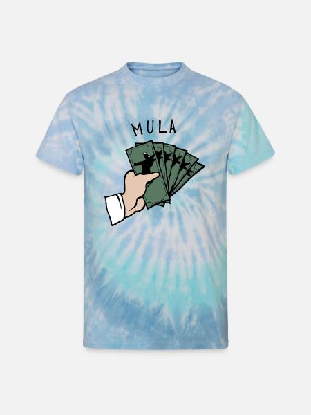 Mule Mula - Unisex Tie Dye T-Shirt - blue lagoon