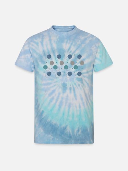 Bubbles - Unisex Tie Dye T-Shirt - blue lagoon