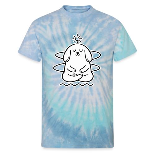 Cute Meditating Bunny Zen Yoga Animal - Unisex Tie Dye T-Shirt