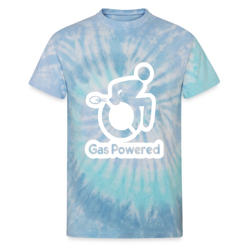 This wheelchair is gas powered * - Unisex Tie Dye T-Shirt