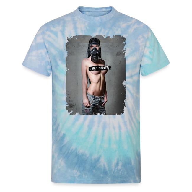 nude girl with gas mask - i will survive