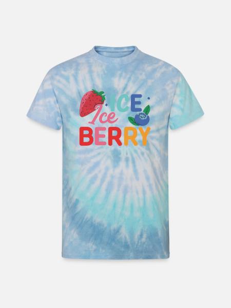 ICE BERRY - Unisex Tie Dye T-Shirt - blue lagoon