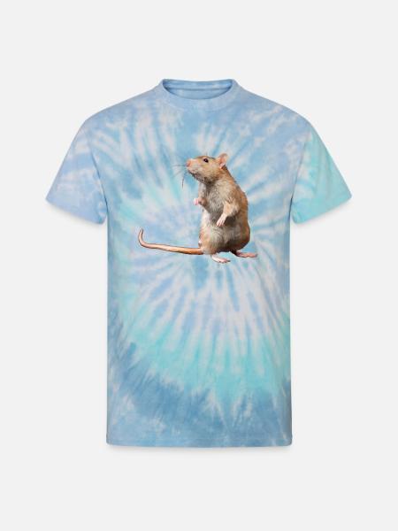 Mouse - Unisex Tie Dye T-Shirt - blue lagoon
