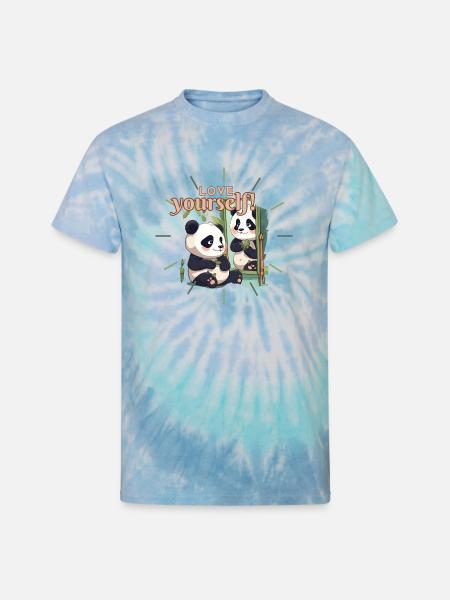 Mirror of Self-Love - Unisex Tie Dye T-Shirt - blue lagoon