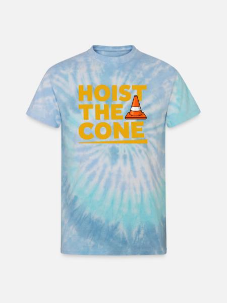 Hoist The Cone - Unisex Tie Dye T-Shirt - blue lagoon