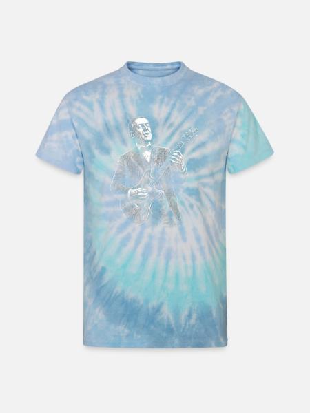 Woodrow Wilson Midnight Jazz Maestro - Unisex Tie Dye T-Shirt - blue lagoon