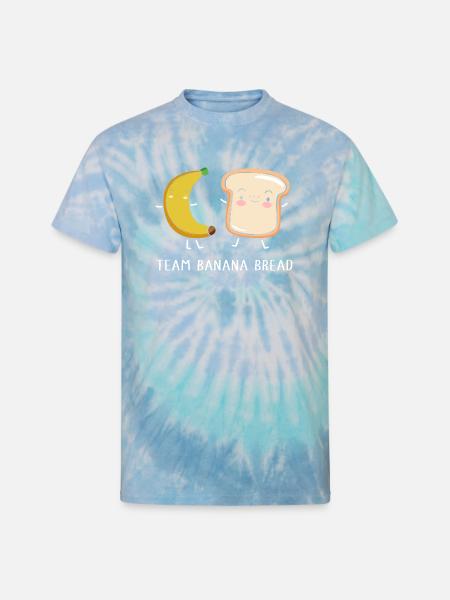 Bread Bakery Banana Bread - Unisex Tie Dye T-Shirt - blue lagoon