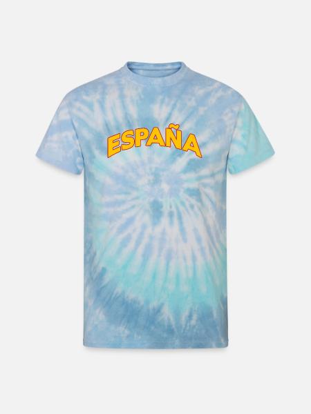 España 5 - Unisex Tie Dye T-Shirt - blue lagoon