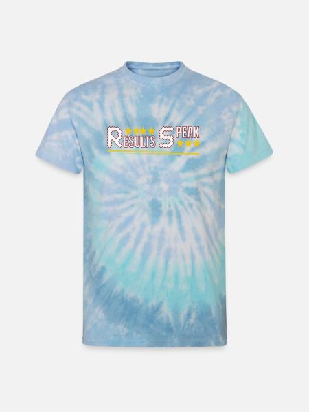 RESULTS SPEAK – Motivational - Unisex Tie Dye T-Shirt - blue lagoon
