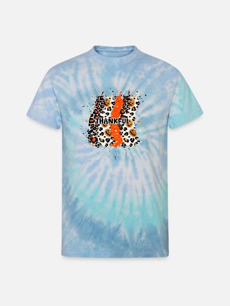 THANKFUL - Unisex Tie Dye T-Shirt - blue lagoon