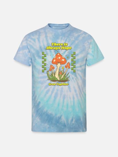 There is always hope - Unisex Tie Dye T-Shirt - blue lagoon