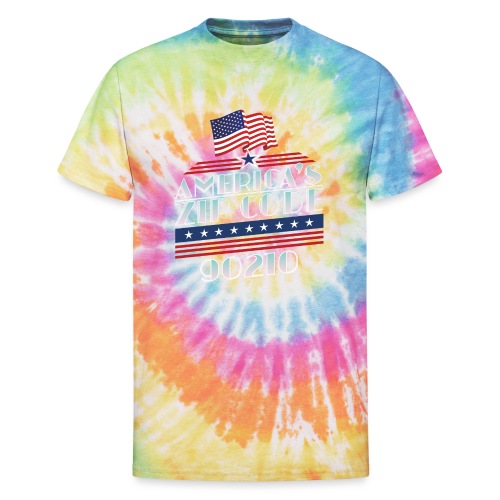 90210 Americas ZipCode Merchandise - Unisex Tie Dye T-Shirt