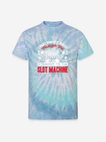 Slot Machine, Slots, Gambling - Unisex Tie Dye T-Shirt - blue lagoon