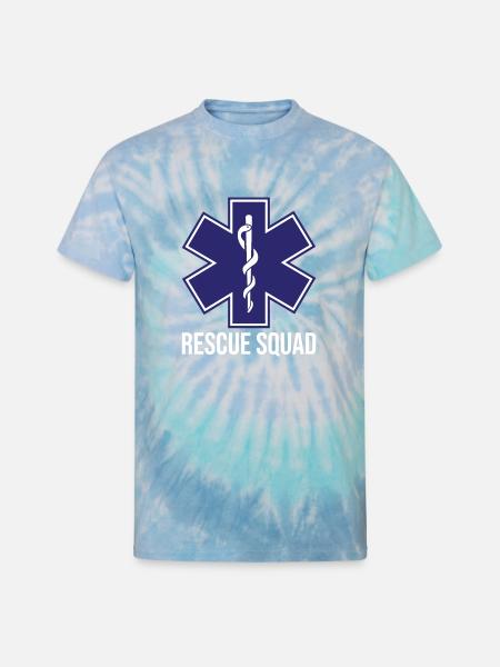 Paramedic Squad - Unisex Tie Dye T-Shirt - blue lagoon