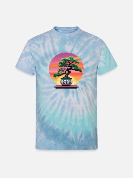 Bonsai - Unisex Tie Dye T-Shirt - blue lagoon