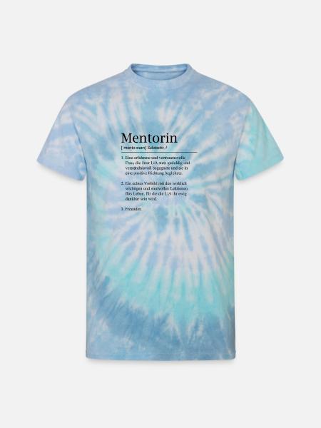 Mentor Definition - Unisex Tie Dye T-Shirt - blue lagoon